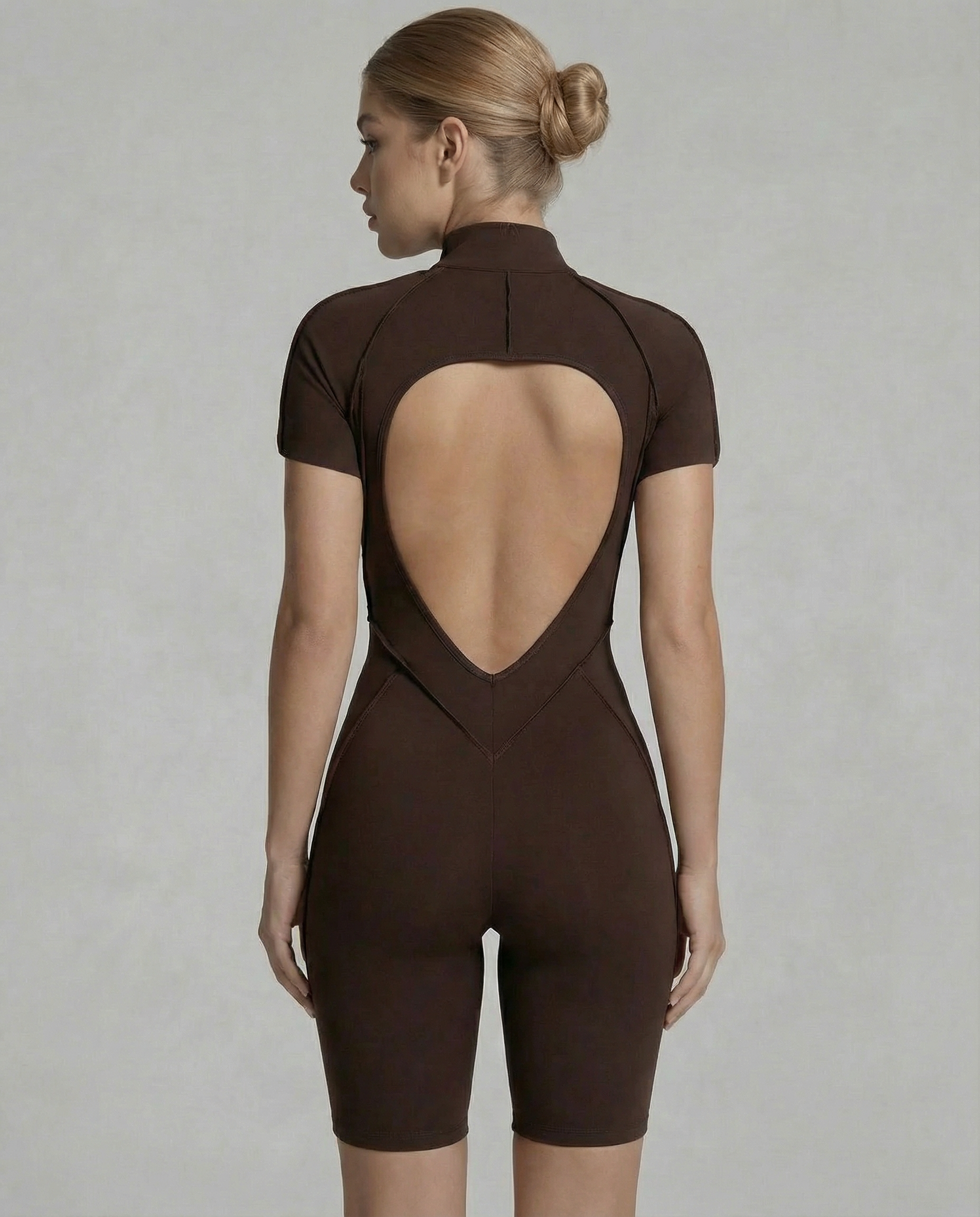 Pulse Contour Jumpsuit - Cocoa