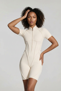 Pulse Contour Jumpsuit - White