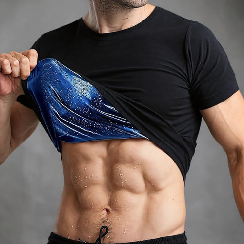 IGNIX sauna-effect single black t-shirt for training