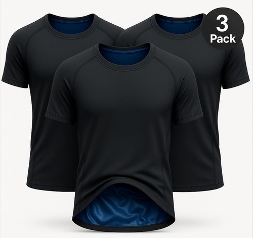 3-pack Sauna T-Shirt Black