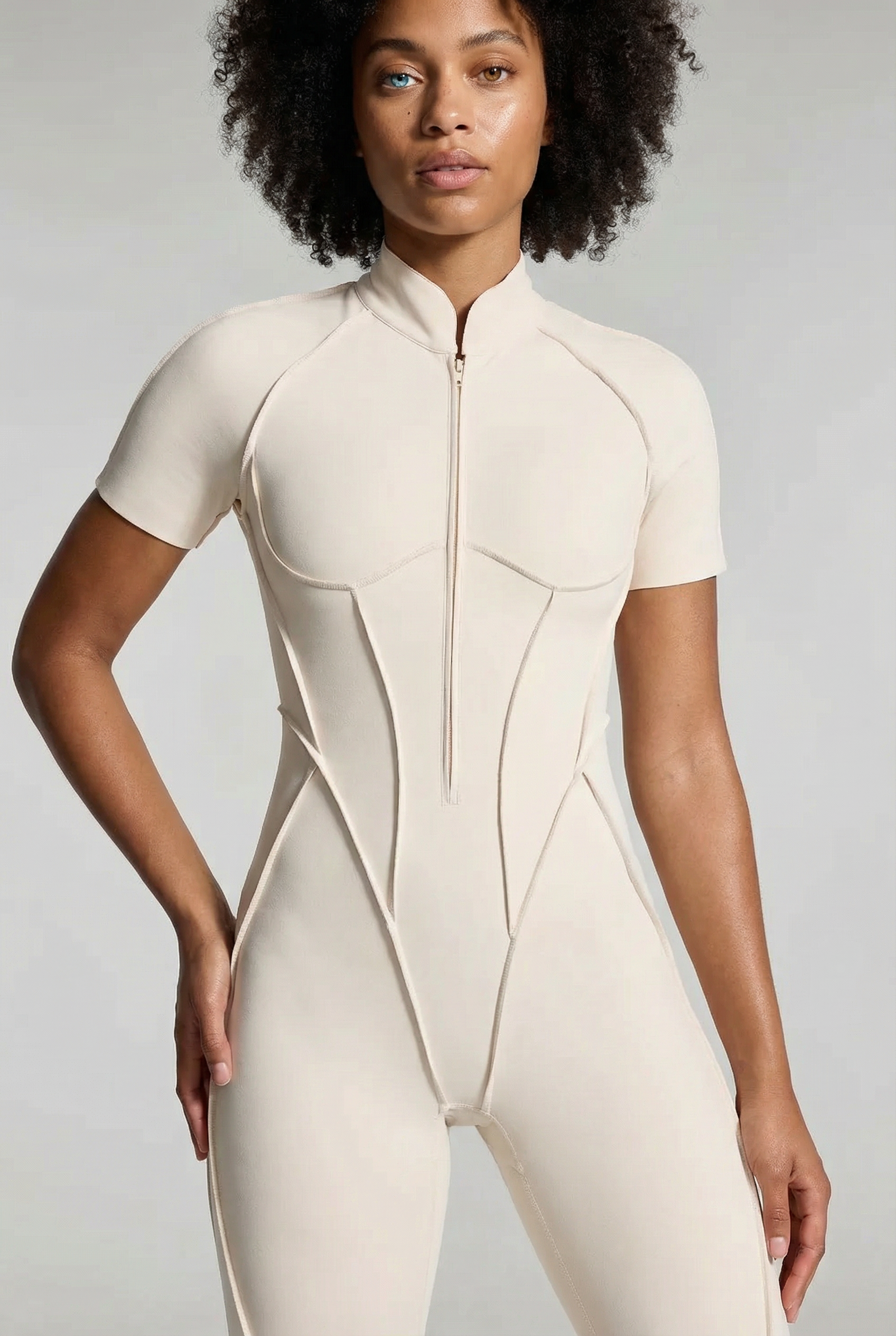 Pulse Contour Jumpsuit - White