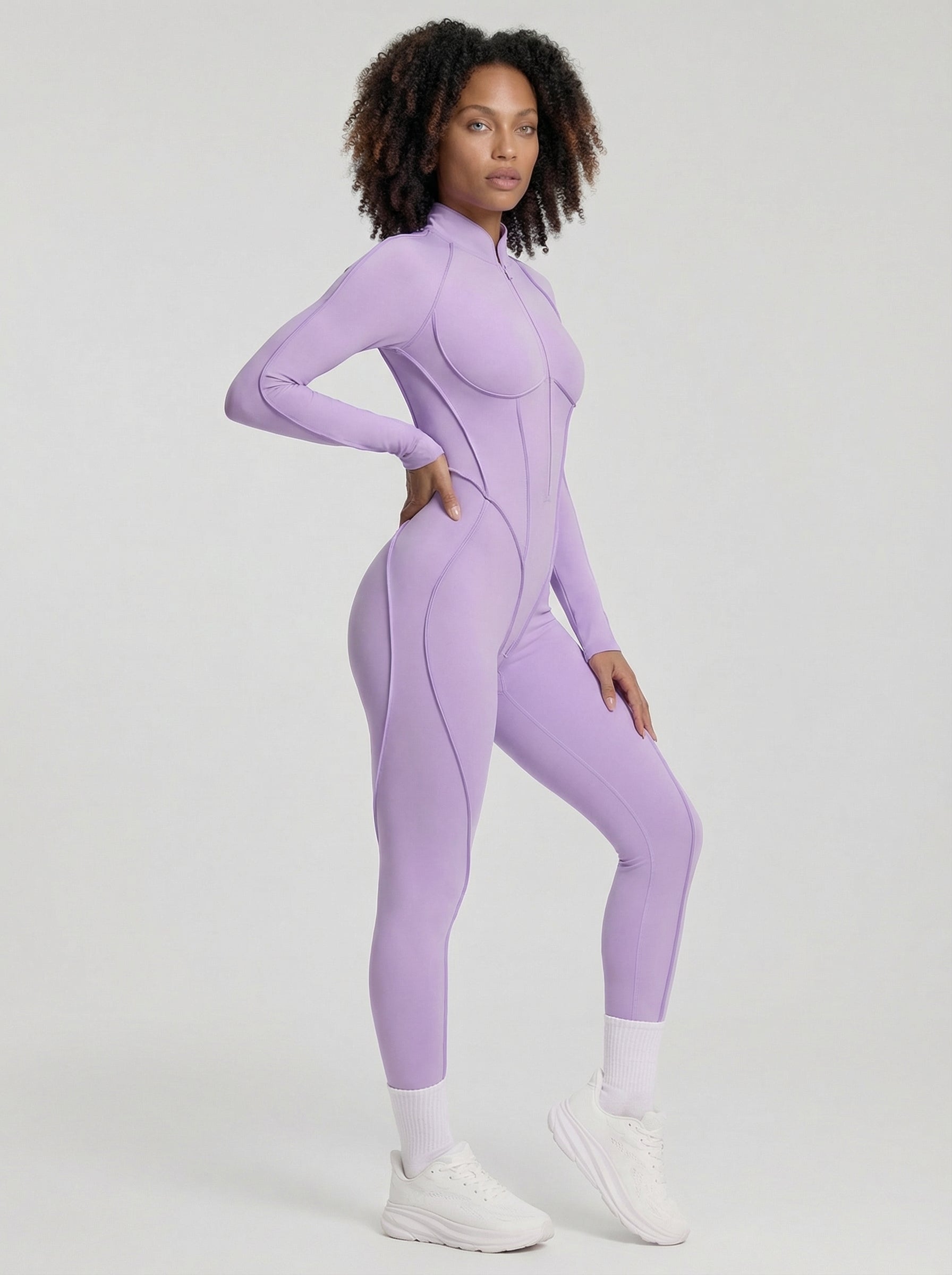 Pulse Contour Fullheight Jumpsuit - Lavender